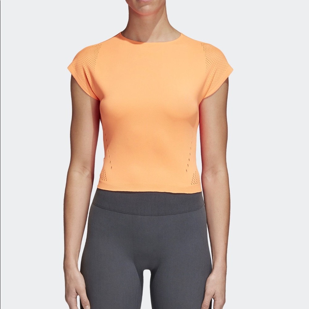 adidas warped knit top